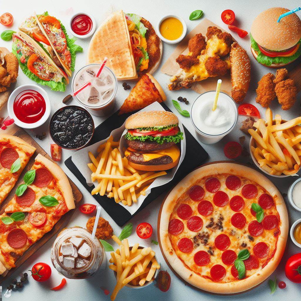 Table of fast food